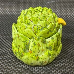 Pandora Lime Green Artichoke Ceramic Jar